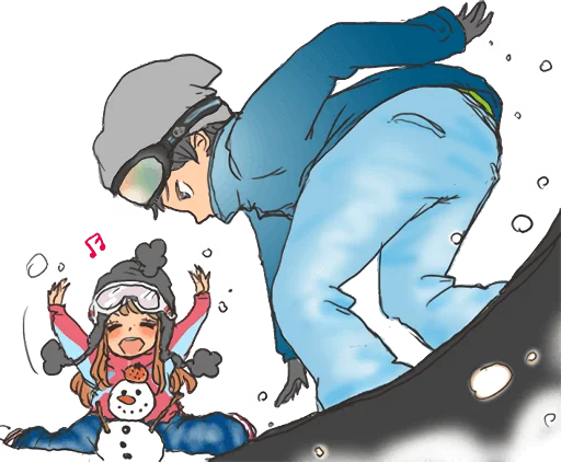 ❄️ Стикер «snuggling sticker» для Telegram