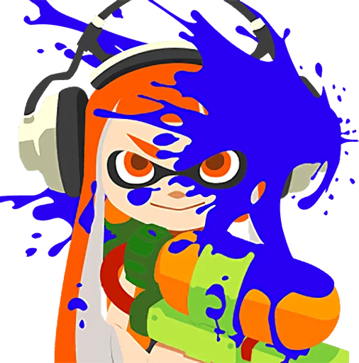 Стикерпак Splatoon Inkling Injection для Telegram