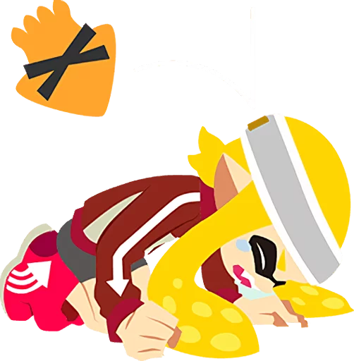 😭 Стикер «Splatoon Inkling Injection» для Telegram