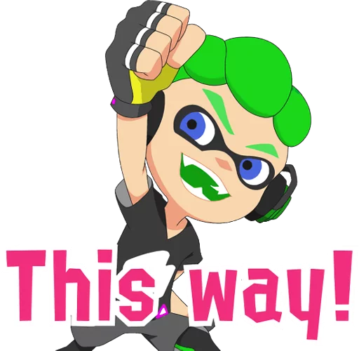 👉 Стикер «Splatoon Inkling Injection» для Telegram
