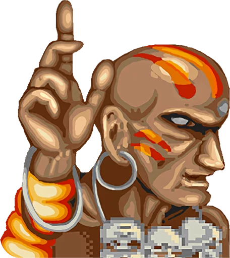 👆 Стикер «STREET FIGHTER II» для Telegram