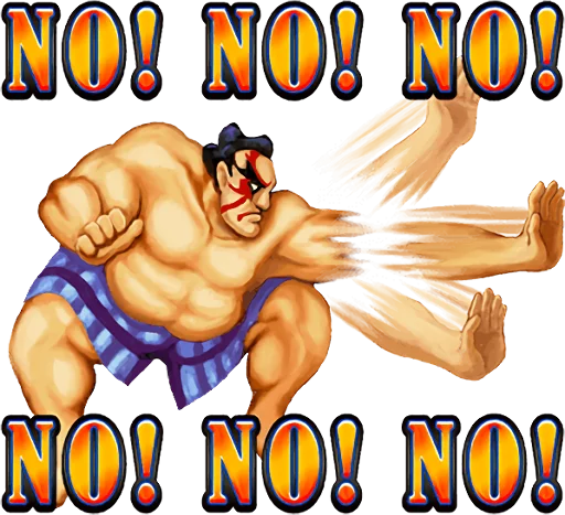 ✋ Стикер «STREET FIGHTER II» для Telegram