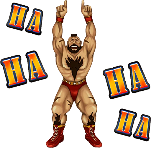 😂 Стикер «STREET FIGHTER II» для Telegram