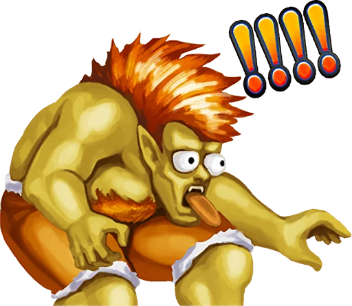 😣 Стикер «STREET FIGHTER II» для Telegram