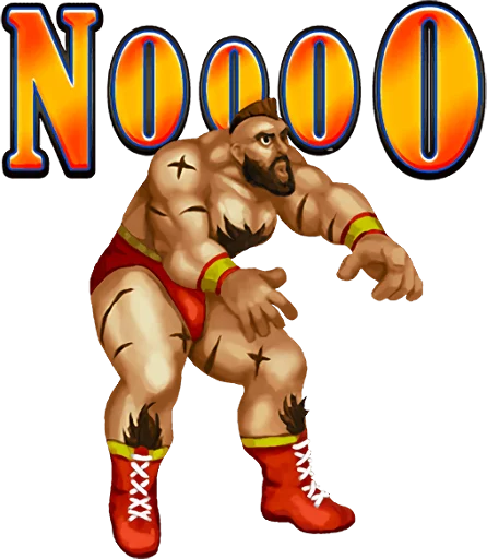 🙅 Стикер «STREET FIGHTER II» для Telegram