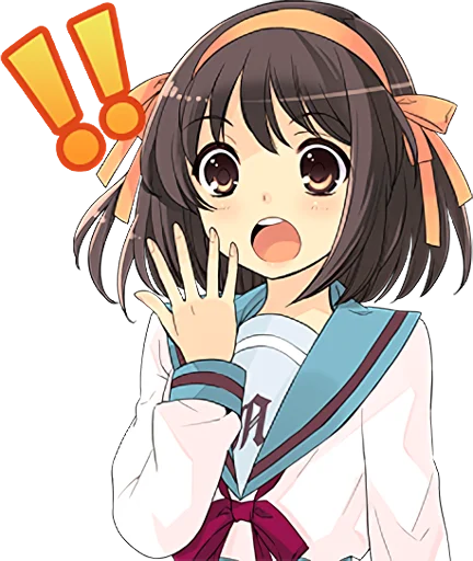 😱 Стикер «The Melancholy of Haruhi Suzumiya» для Telegram