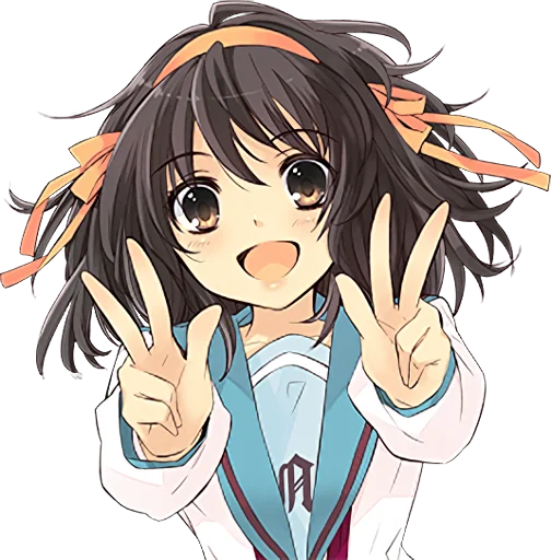 Стикерпак The Melancholy of Haruhi Suzumiya для Telegram