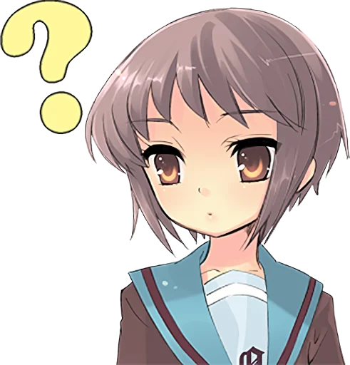 ❓ Стикер «The Melancholy of Haruhi Suzumiya» для Telegram