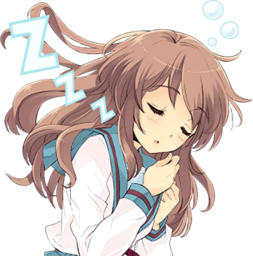 😴 Стикер «The Melancholy of Haruhi Suzumiya» для Telegram