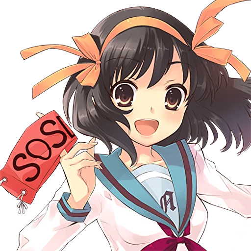 😱 Стикер «The Melancholy of Haruhi Suzumiya» для Telegram