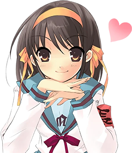 ❤️ Стикер «The Melancholy of Haruhi Suzumiya» для Telegram