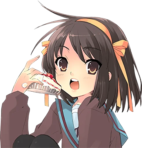 🎂 Стикер «The Melancholy of Haruhi Suzumiya» для Telegram