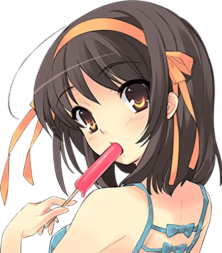 🍦 Стикер «The Melancholy of Haruhi Suzumiya» для Telegram
