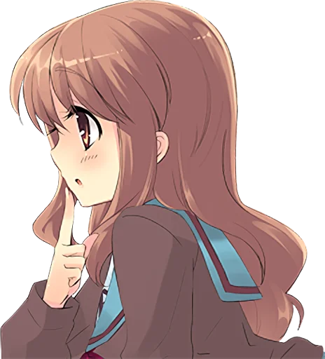 🤔 Стикер «The Melancholy of Haruhi Suzumiya» для Telegram