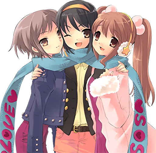 😍 Стикер «The Melancholy of Haruhi Suzumiya» для Telegram