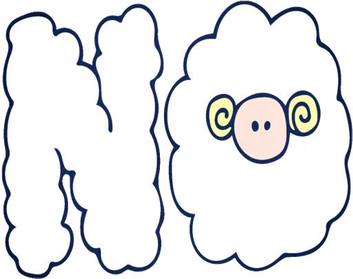 🙅‍♀️ Стикер «THE SHEEPS» для Telegram
