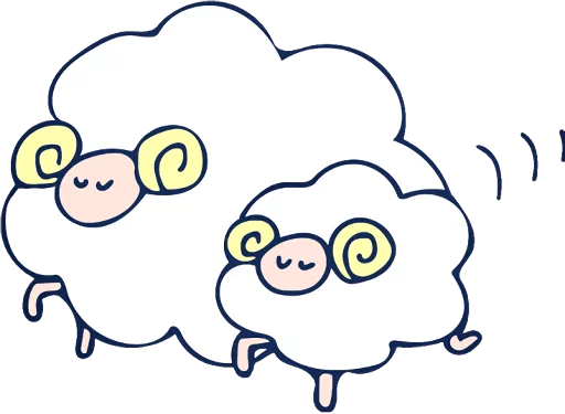 👩‍👦 Стикер «THE SHEEPS» для Telegram
