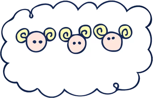 😶 Стикер «THE SHEEPS» для Telegram