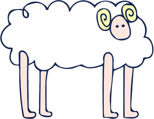 😶 Стикер «THE SHEEPS» для Telegram