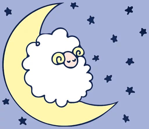😴 Стикер «THE SHEEPS» для Telegram