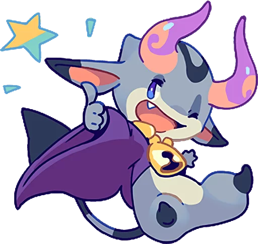 Стикерпак TINY DEVIL "HORN" STICKERS для Telegram
