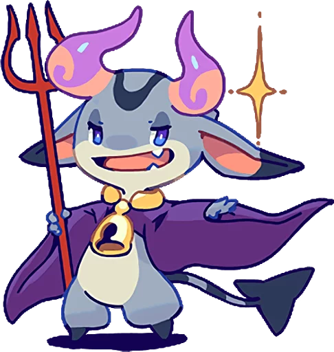 😎 Стикер «TINY DEVIL "HORN" STICKERS» для Telegram