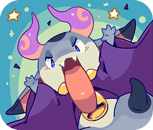 😈 Стикер «TINY DEVIL "HORN" STICKERS» для Telegram