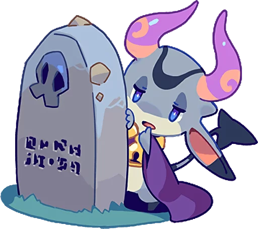 😒 Стикер «TINY DEVIL "HORN" STICKERS» для Telegram