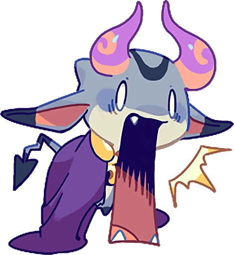 😦 Стикер «TINY DEVIL "HORN" STICKERS» для Telegram