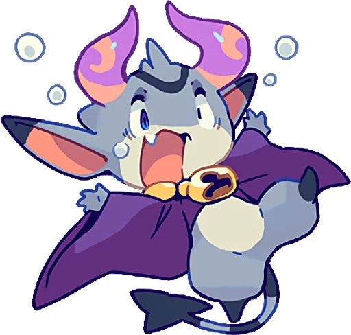 😦 Стикер «TINY DEVIL "HORN" STICKERS» для Telegram