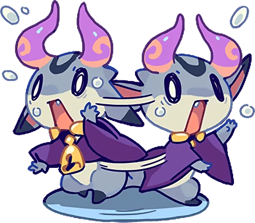 😦 Стикер «TINY DEVIL "HORN" STICKERS» для Telegram