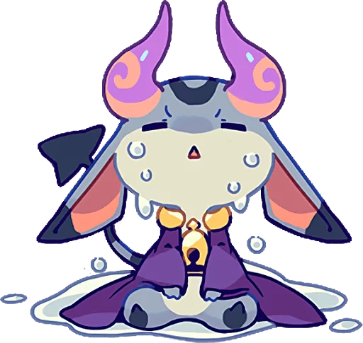 😞 Стикер «TINY DEVIL "HORN" STICKERS» для Telegram