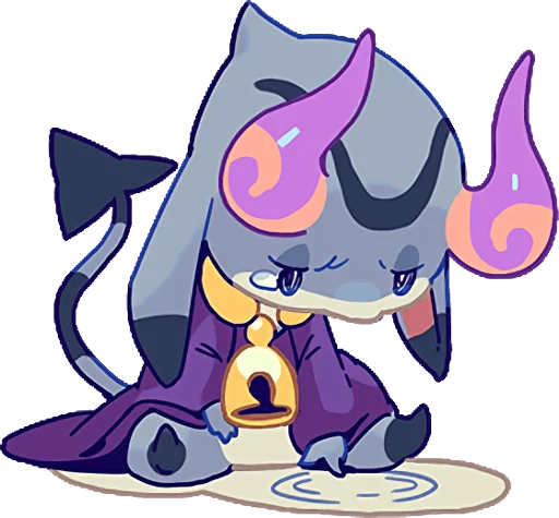 😢 Стикер «TINY DEVIL "HORN" STICKERS» для Telegram