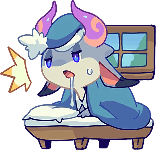 🤤 Стикер «TINY DEVIL "HORN" STICKERS» для Telegram