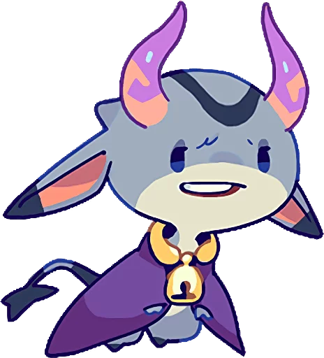 😠 Стикер «TINY DEVIL "HORN" STICKERS» для Telegram