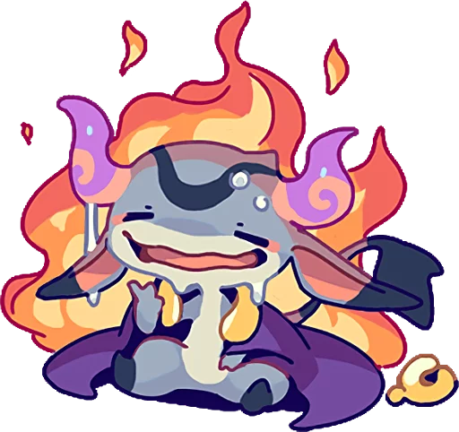 👍 Стикер «TINY DEVIL "HORN" STICKERS» для Telegram
