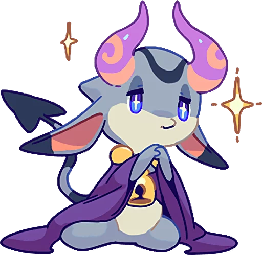 😲 Стикер «TINY DEVIL "HORN" STICKERS» для Telegram