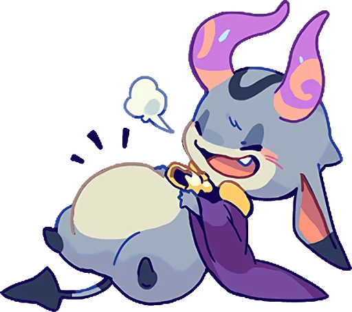 ☺️ Стикер «TINY DEVIL "HORN" STICKERS» для Telegram