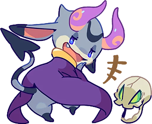 😏 Стикер «TINY DEVIL "HORN" STICKERS» для Telegram