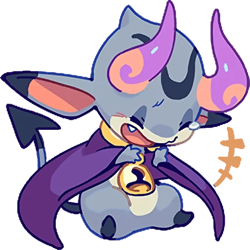 😆 Стикер «TINY DEVIL "HORN" STICKERS» для Telegram