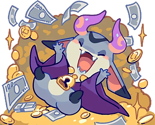 😆 Стикер «TINY DEVIL "HORN" STICKERS» для Telegram