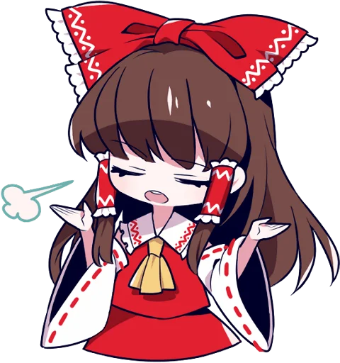 🤷‍♀️ Стикер «Touhou Project Engraved Book» для Telegram