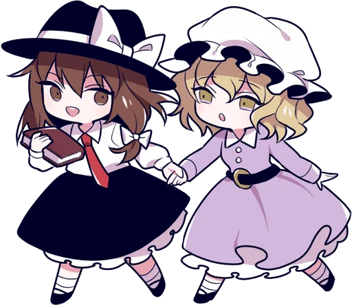 👭 Стикер «Touhou Project Engraved Book» для Telegram