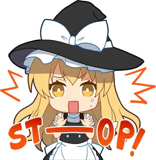 😥 Стикер «Touhou Project Everyday» для Telegram