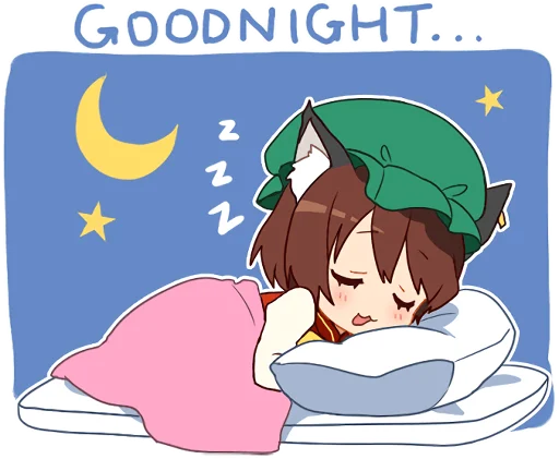 🌙 Стикер «Touhou Project Everyday» для Telegram