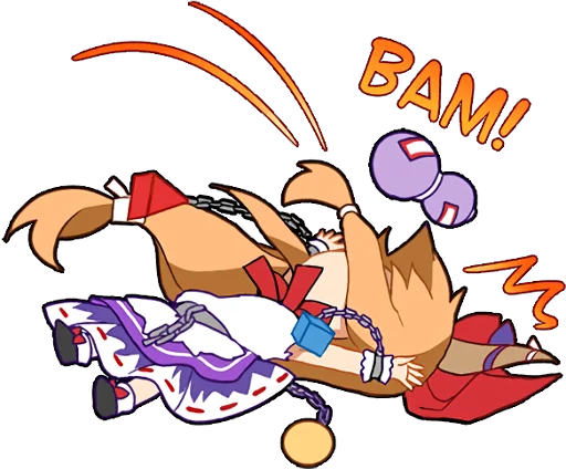 🤪 Стикер «Touhou Project Everyday» для Telegram