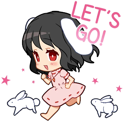 🚶‍♀️ Стикер «Touhou Project Everyday» для Telegram
