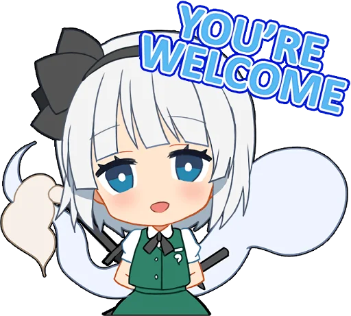 😊 Стикер «Touhou Project Everyday» для Telegram