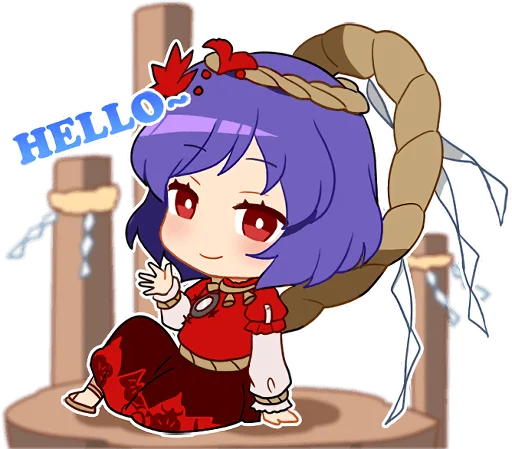 👋 Стикер «Touhou Project Everyday» для Telegram