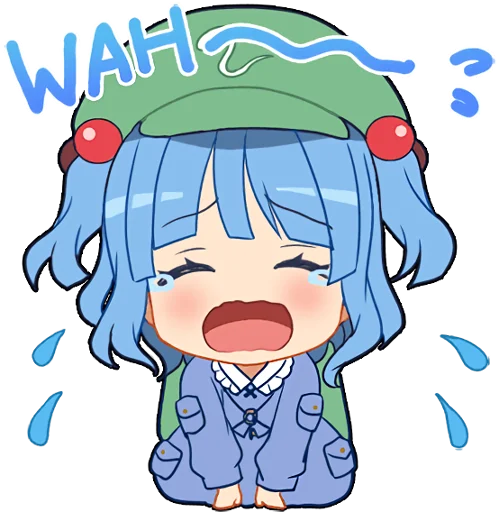 😢 Стикер «Touhou Project Everyday» для Telegram